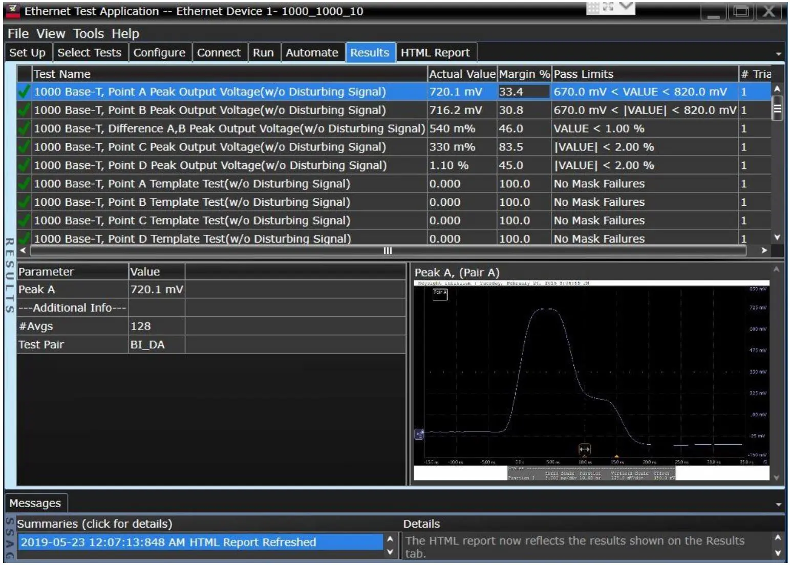 Produktfoto 1 von Keysight Technologies Oszilloskop-Software, Ethernet-Konformitätsprüfungs-Anwendungssoftware für Infiniium-Reihe