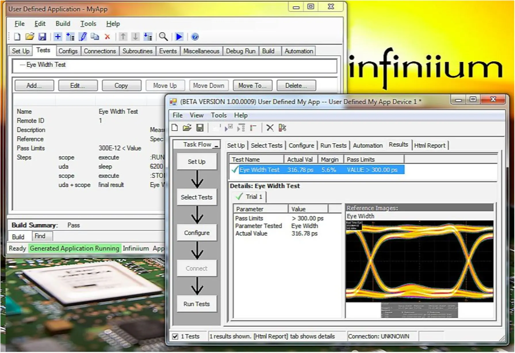 Produktfoto 1 von Keysight Technologies Oszilloskop-Software, Benutzerdefinierte Anwendungssoftware für Infiniium-Reihe