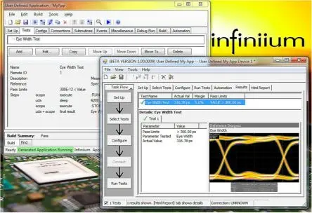 Keysight Technologies Oszilloskop-Software, Benutzerdefinierte Anwendungssoftware für Infiniium-Reihe