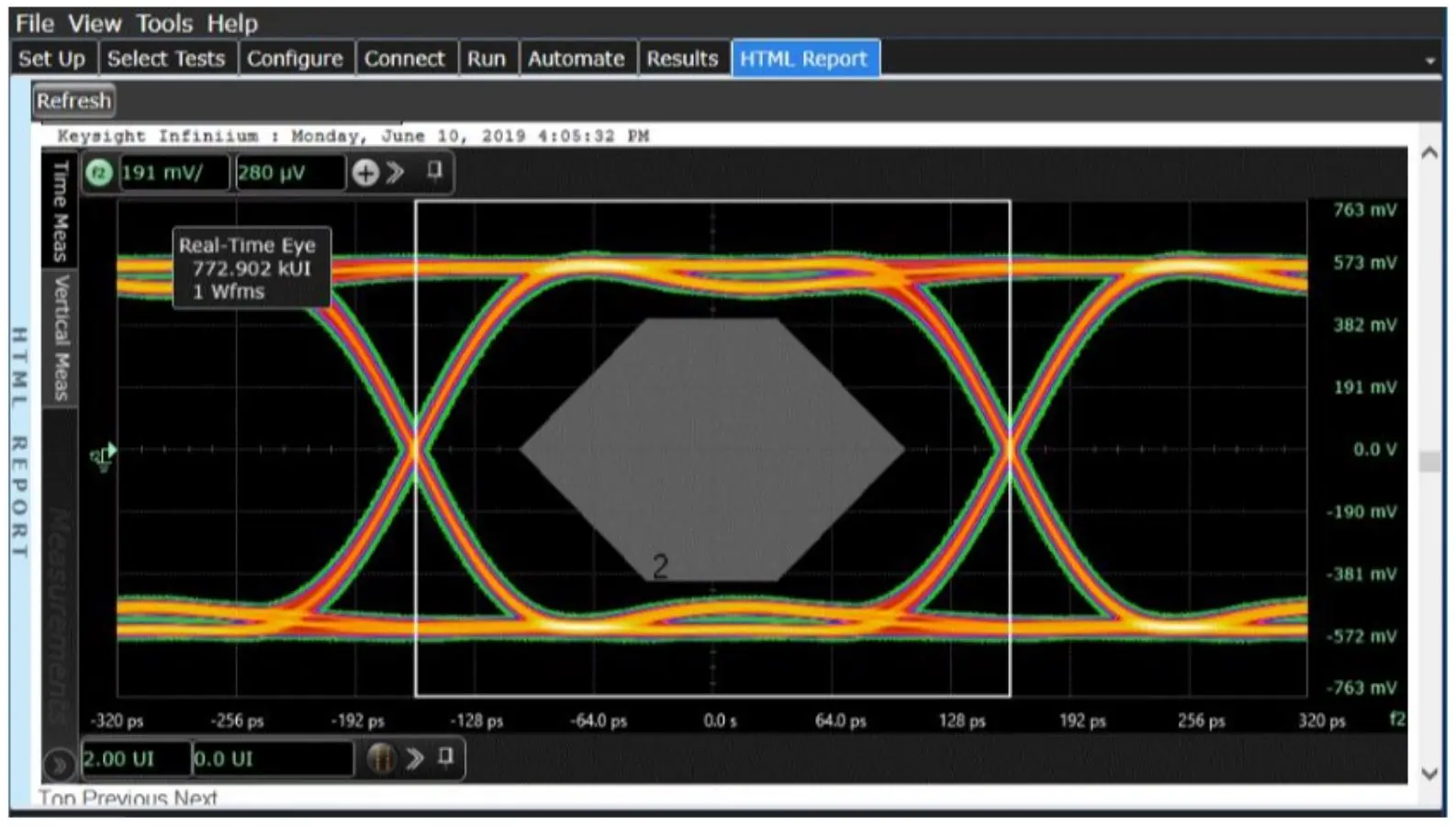 Produktfoto 1 von Keysight Technologies Oszilloskop-Software, XAUI-Konformitätstest-Anwendungssoftware für Infiniium-Reihe