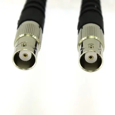 Produktfoto 1 von RS PRO RG58 Koaxialkabel Buchse, 50 Ω Buchse, 1 m, Gerade / Gerade, Schwarz