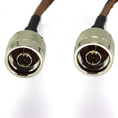 RS PRO N Type RG142 Koaxialkabel, Abgeschlossen, 50 Ω, 1 m, Aussen ø 5.5 mm Außen-ø , Braun