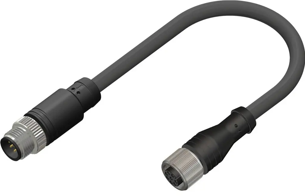 Produktfoto 1 von RS PRO, 8-polig Steuerleitung, M12, Gerade Buchse 8 / M12, Gerade Stecker, Länge 5 m