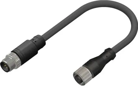 Produktfoto 1 von RS PRO, 8-polig Steuerleitung, M12, Gerade Buchse 8 / M12, Gerade Stecker, Länge 5 m