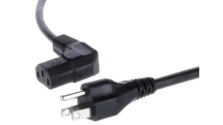 Produktfoto 1 von Feller Netzkabel, A Stecker, B IEC 60320 C13, 2 m Schwarz Polyvinylchlorid, 125V