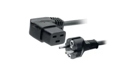 Produktfoto 1 von Feller Netzkabel, A Stecker, B IEC 60320 C19, 2.5 m Schwarz Polyvinylchlorid, 25V