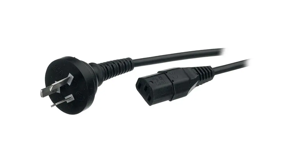 Produktfoto 1 von Feller Netzkabel, A Stecker, B IEC 60320 C13, 2.5 mm Schwarz Polyvinylchlorid, 25 V