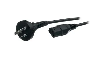 Produktfoto 1 von Feller Netzkabel, A Stecker, B IEC 60320 C13, 2.5 mm Schwarz Polyvinylchlorid, 25V