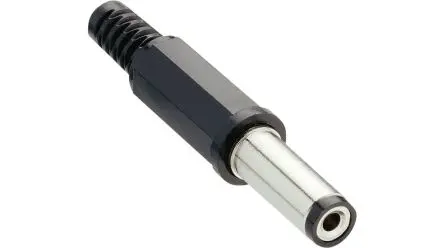 Produktfoto 1 von Lumberg XNES/J 210 Gerade Gleichstromstecker Netzteilstecker Vernickelt 0.5A 12V, Innen-Ø 2.1 mm / Außen 5.5 mm Außen-ø