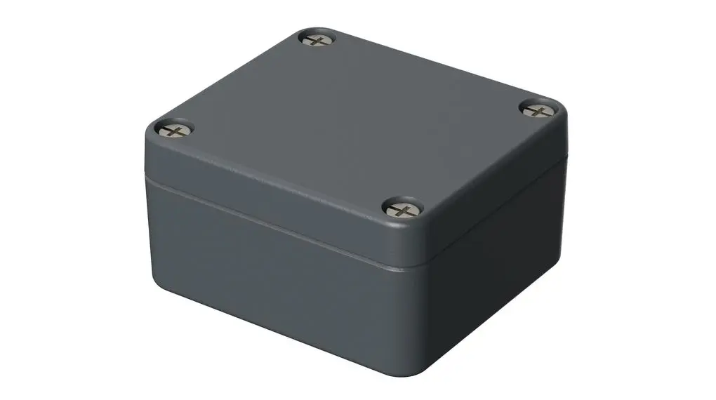 Produktfoto 1 von Bopla Euromas; Gehäuse; Aluminium; Grau IP66 Breite 34 mm Höhe 58 mm Länge 64 mm