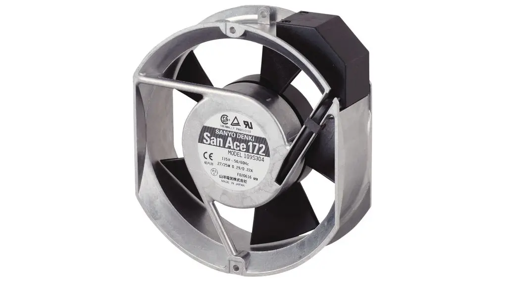 Produktfoto 1 von Sanyo Denki ac-Axiallüfter, 230 V ac / 27/28W, 172 x 150 x 51mm, 187.3/226.1cfm