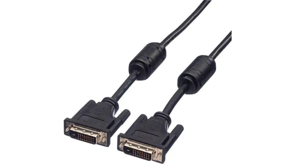 Produktfoto 1 von Roline DVI-Kabel A DVI-D - Stecker B DVI-I - Stecker, 7.5 m Schwarz