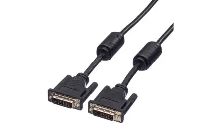 Produktfoto 1 von Roline DVI-Kabel A DVI-D - Stecker B DVI-I - Stecker, 7.5 m Schwarz