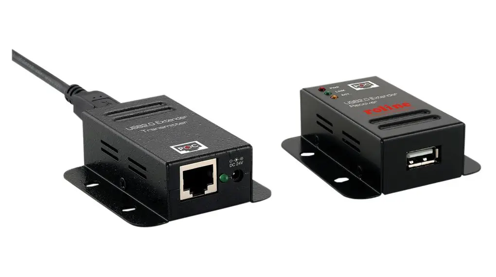Produktfoto 1 von Roline USB-Ethernet-Adapter USB 2.0 50 m 480Mbps