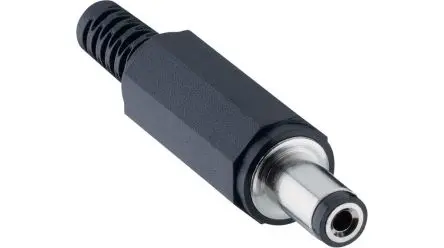 Produktfoto 1 von Lumberg 1633 02 Gerade Hohlstecker Netzteilstecker Nickel 3A 12V, Innen-Ø 2.1 mm / Außen 5.5 mm Außen-ø , Kabel