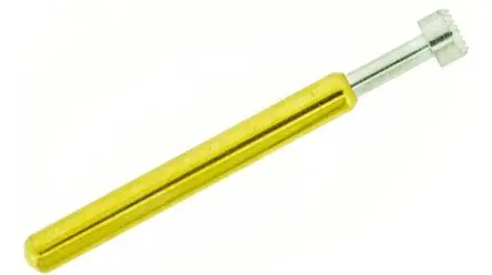 Produktfoto 1 von PTR HARTMANN Prüfspitze Gelb 8A Stecker Rhodium