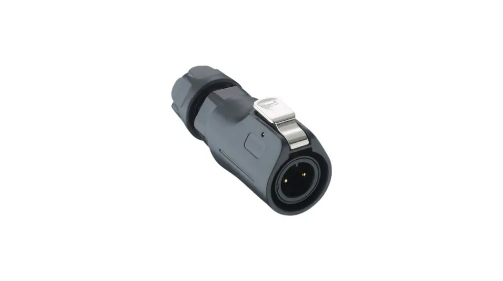 Produktfoto 1 von Lutronic Quicklock Industrie-Rundsteckverbinder Stecker 2-polig Stecker 5A Kabel IP40