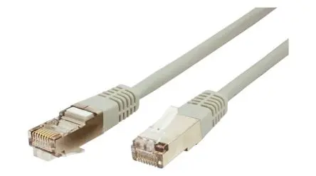 Produktfoto 1 von Roline Cat5e Cat5e Ethernet-Kabel, 500 mm, Grau, A Gerade Stecker, B Gerade Stecker, Polyvinylchlorid Ungeschirmt