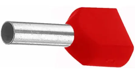 Produktfoto 1 von Vogt Aderendhülse, Stift ø 2.3 mm, Rot, Polypropylen, 8 mm, 8mm, Isoliert