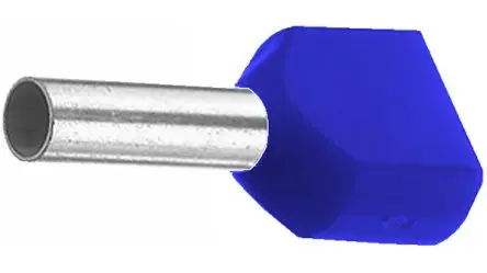 Produktfoto 1 von Vogt Aderendhülse, Stift ø 2.9 mm, Blau, Polypropylen, 9 mm, 18mm, 14 AWG max.