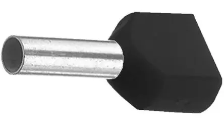 Produktfoto 1 von Vogt Aderendhülse, Stift ø 4.9 mm, Schwarz, Polypropylen, 14 mm, 12mm, Isoliert