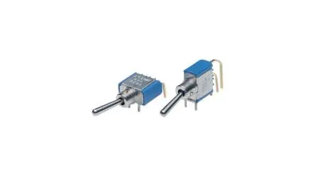 Produktfoto 1 von APEM Panel Kippschalter, Ein-Ein, 28 V dc, 250 V ac, PC-Klemme