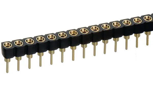Preci-Dip 310 Leiterplattenleiste Gerade, 20-polig / 1-reihig, Raster 2.54 mm Raster Durchsteckmontage, Unisoliert