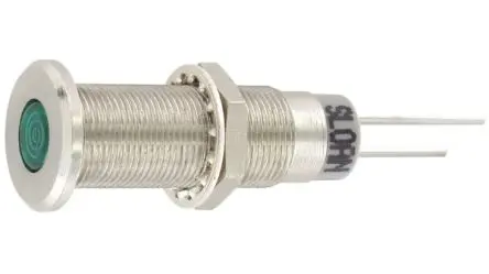 Produktfoto 1 von Sloan Grün Panel-LED, Lötöse 24V 8.2 mm, IP64