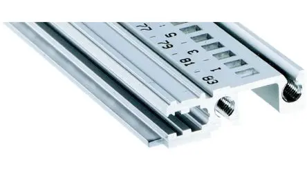 Produktfoto 1 von nVent SCHROFF Leicht Typ H-KD Kurze Lippe, Aluminium, 34560, 7.5kg max., 33.5mm breit, 431 mm tief