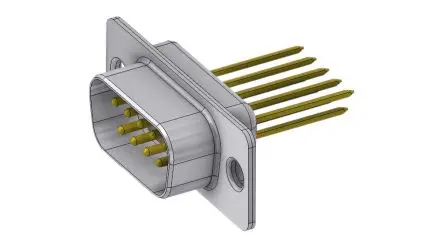 Produktfoto 1 von Deltron Connectors DT D-Sub-Steckverbinder Gerade, 9-polig, Kabel Stecker, mit Schraubverschluss