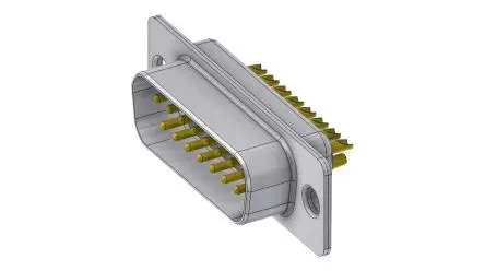 Produktfoto 1 von Deltron Connectors DT D-Sub-Steckverbinder Gerade, 15-polig, Kabel Stecker, mit Schraubverschluss