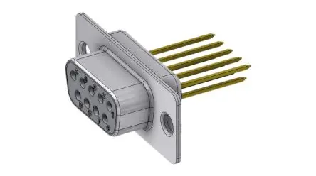 Produktfoto 1 von Deltron Connectors DTS D-Sub-Steckverbinder Gerade, 9-polig, Kabel Buchse, mit Schraubverschluss