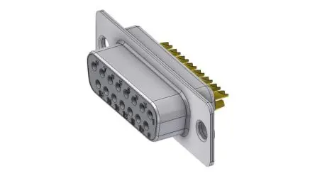 Produktfoto 1 von Deltron Connectors DTS D-Sub-Steckverbinder Gerade, 15-polig, Kabel Buchse, mit Schraubverschluss