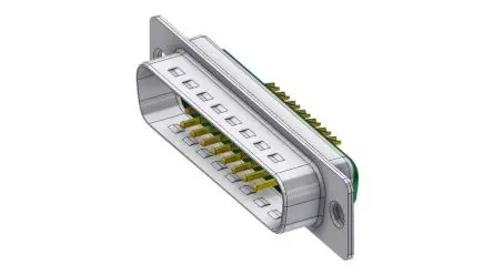Produktfoto 1 von Deltron Connectors DTS D-Sub-Steckverbinder Gerade, 17-polig, Kabel Stecker