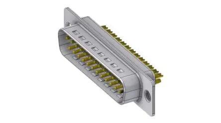 Produktfoto 1 von Deltron Connectors DTS D-Sub-Steckverbinder Gerade, 25-polig, Kabel Stecker, mit Schraubverschluss