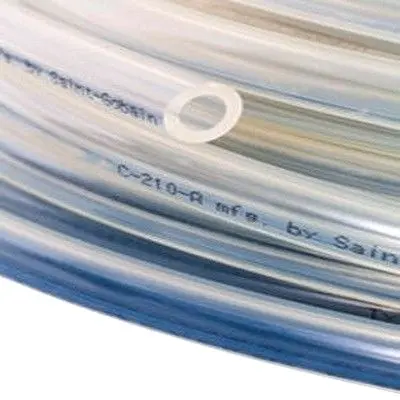 Saint-Gobain Versilon™ C-210-A Pumpenschlauch, Ø 4.8mm 6.4mm Klar TPU Übertragung 2,34 bar für Kraftstoff & Öl x 30m
