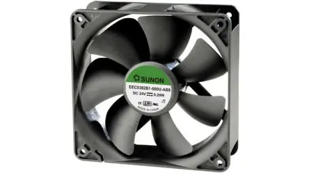 Produktfoto 1 von Sunon EEC Axiallüfter, Kugel, 24V dc / 10.5 W 440 mA, 3100 U/min, 243.5 m³/h IP55 120 mm 120mm 38 mm