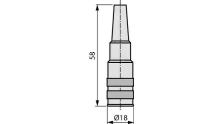 Produktfoto 1 von Novotechnik T / TS M16 Industrie-Rundsteckverbinder Buchse 5-polig Buchse 1μA Klemme IP40