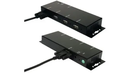 Produktfoto 1 von Exsys, USB 2.0 USB-Hub, 4 USB Ports, USB, Gleichstromversorgung T: 60 mm H: 23 mm B: 152mm