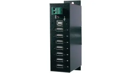 Produktfoto 1 von Exsys, USB 2.0 USB-Hub, 7 USB Ports, USB, USB-Bus T: 73 mm H: 115 mm B: 26mm
