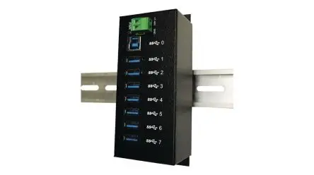 Produktfoto 1 von Exsys, USB 3.0 USB-Hub, 7 USB Ports, USB, Adapter T: 55 mm H: 122 mm B: 43mm