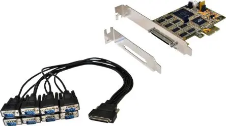 Produktfoto 1 von Exsys PCIe Serielle Karte, 8-Port