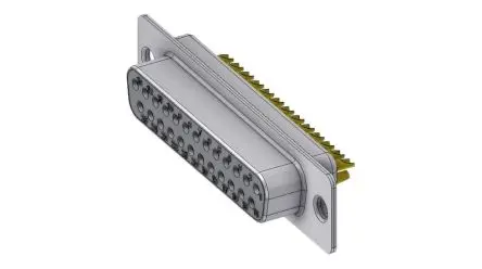 Produktfoto 1 von Deltron Connectors DTS D-Sub-Steckverbinder Gerade, 25-polig, Kabel Buchse, mit Schraubverschluss