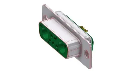 Produktfoto 1 von Deltron Connectors DTS D-Sub-Steckverbinder Gerade, 7-polig, Kabel Buchse