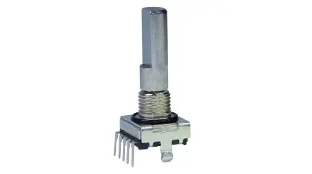 Produktfoto 1 von Elma Drehgeber 16 Impulse/Umdrehung Impulse/U 2-Bit-Quadraturgeber, mit 12.7 mm, Geschlitztschaft, 2-Bit-Quadratur,