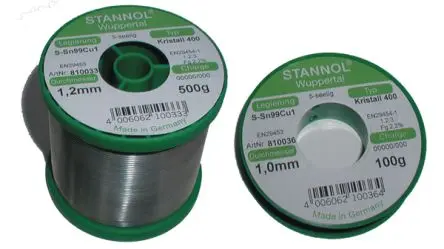 Produktfoto 1 von Stannol Draht Lot, 227 °C, Ø 1 mm