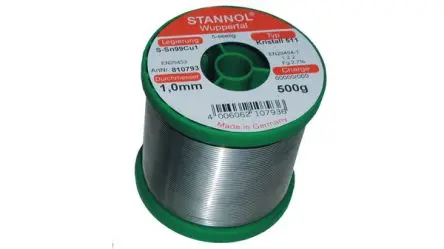 Produktfoto 1 von Stannol Draht Lot, 227 °C, Ø 0.7 mm