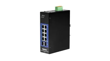 Produktfoto 1 von Trendnet TI-G102i Industrial-Ethernet-Switch 10-Port Managed 1Gbit/s