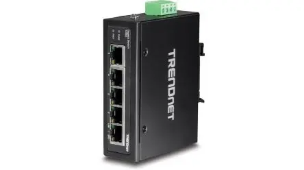 Produktfoto 1 von Trendnet TI-G Industrial-Ethernet-Switch / 10Mbit/s, 100 Mbit/s, 1000 Mbit/s 5, DIN-Hutschiene, Wand, 12 to 56 V dc
