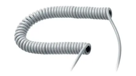 Produktfoto 1 von The Best Solution TBS TB45 FLEX Spiralkabel, 3-adrig Grau, 1.2 m, Polyurethan 70 °C